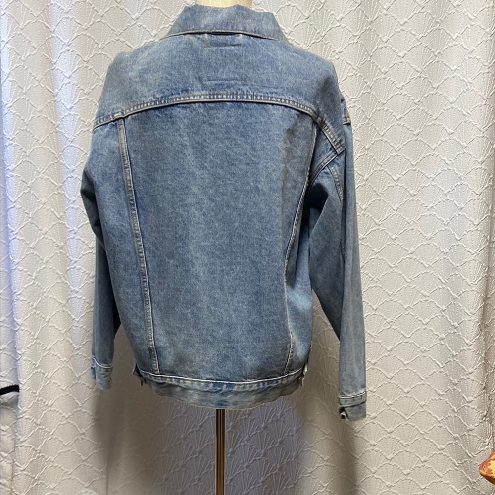 Levi's size medium Classic Blue Denim‎ Jacket big E medium wash vintage look - Picture 4 of 12